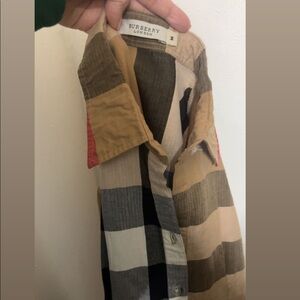 Authentic Burberry boys button down shirt